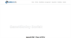 Desktop Screenshot of eurogeo.pl